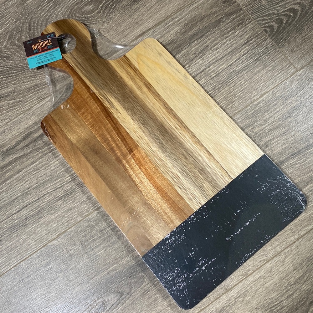 Wood and Slate Charcuterie Board